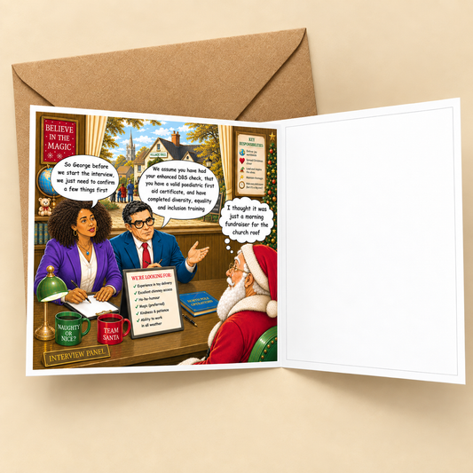 Christmas Grotto - "The Old Fogies" Funny Greeting Card