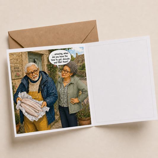 Fishing Trip - "The Old Fogies" Funny Greeting Card