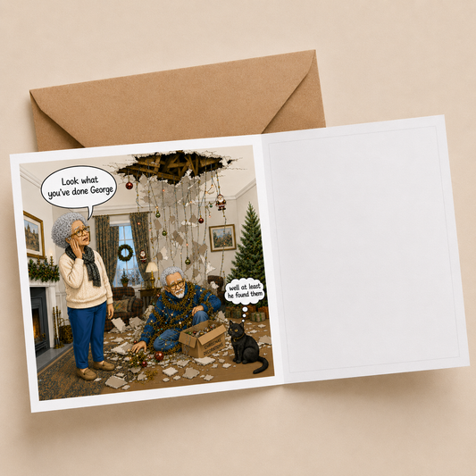 Loft Decorations - "The Old Fogies" Funny Greeting Card