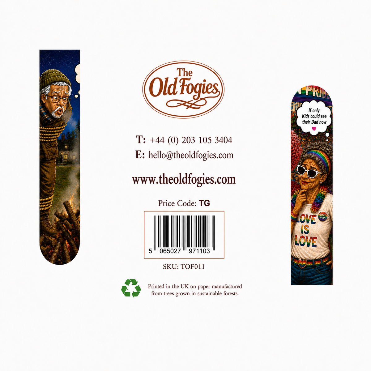 Gone for a walk - "The Old Fogies" Funny Greeting Card