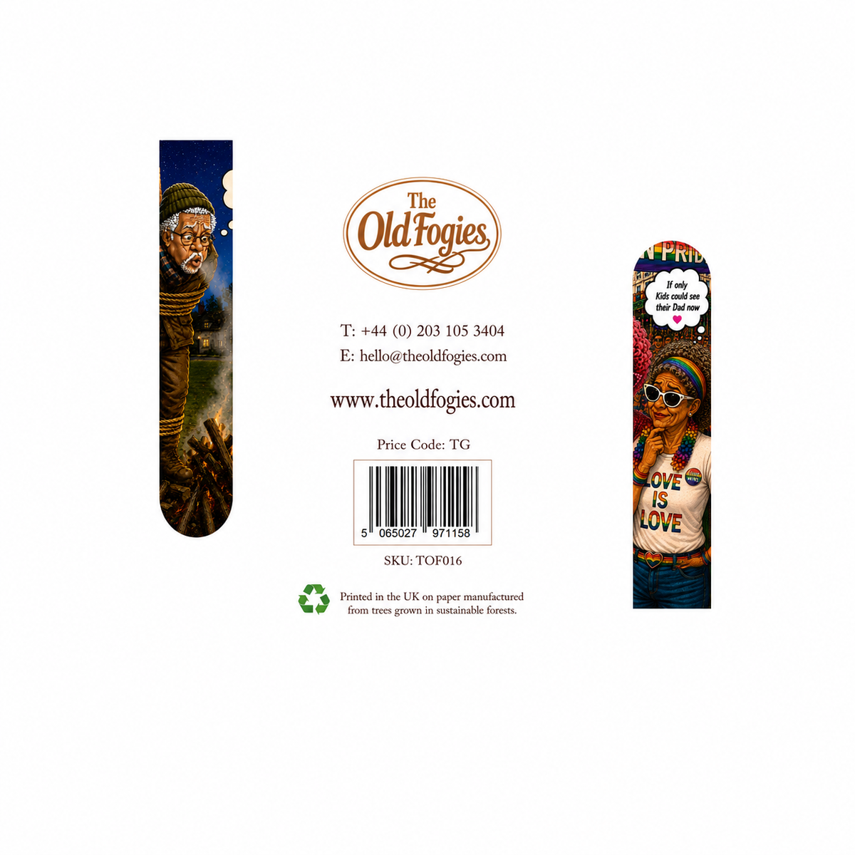 Skiing - "The Old Fogies" Funny Greeting Card