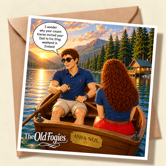 Paint Balling - "The Old Fogies" Funny Greeting Card