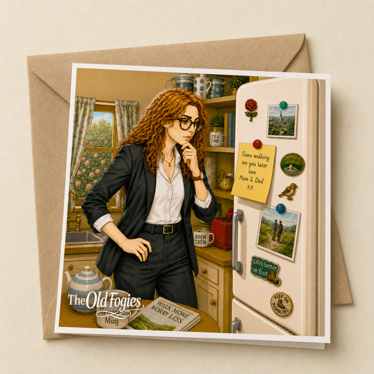 Rambling - "The Old Fogies" Funny Greeting Card