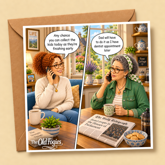 End Of Term - "The Old Fogies" Funny Greeting Card