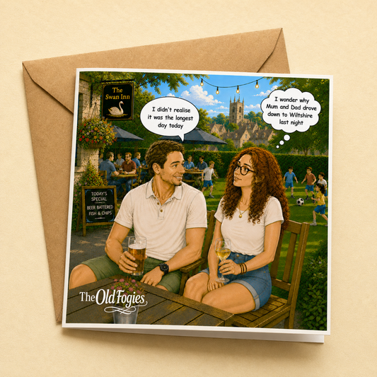Summer Solstice  - "The Old Fogies" Funny Greeting Card
