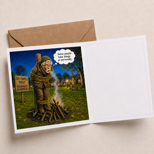 Guy Fawkes Night - 'The Old Fogies' Funny Greeting Card