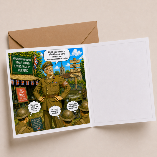 Living History - "The Old Fogies" Funny Greeting Card