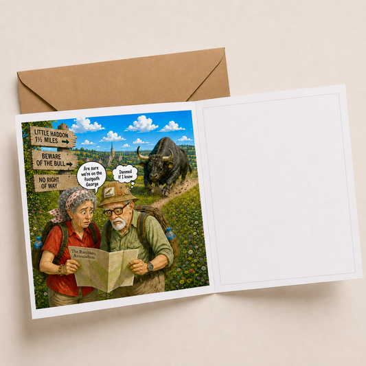 Rambling - "The Old Fogies" Funny Greeting Card