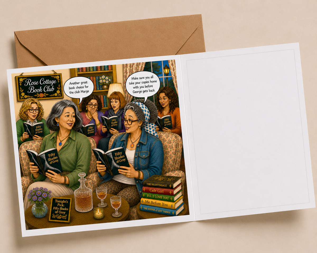 Book Club - "The Old Fogies" Funny Greeting Card