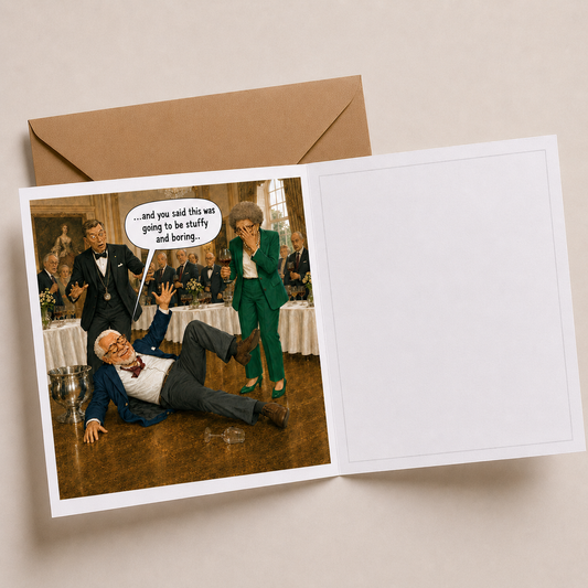 Wine Tasting - "The Old Fogies" Funny Greeting Card