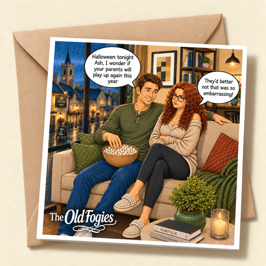 Halloween - "The Old Fogies" Funny Greeting Card