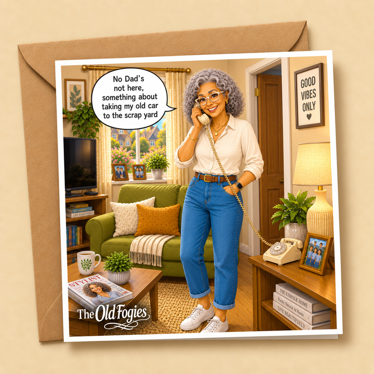 Car Scrapping - "The Old Fogies" Funny Greeting Card