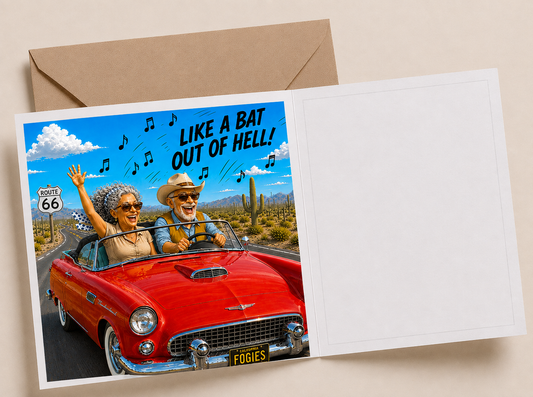 Cruise - "The Old Fogies" Funny Greeting Card