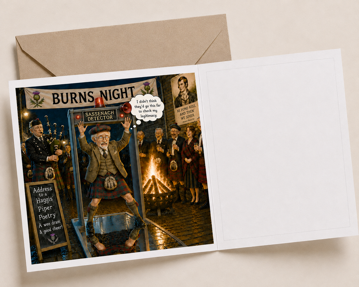 Burns Night - "The Old Fogies" Funny Greeting Card