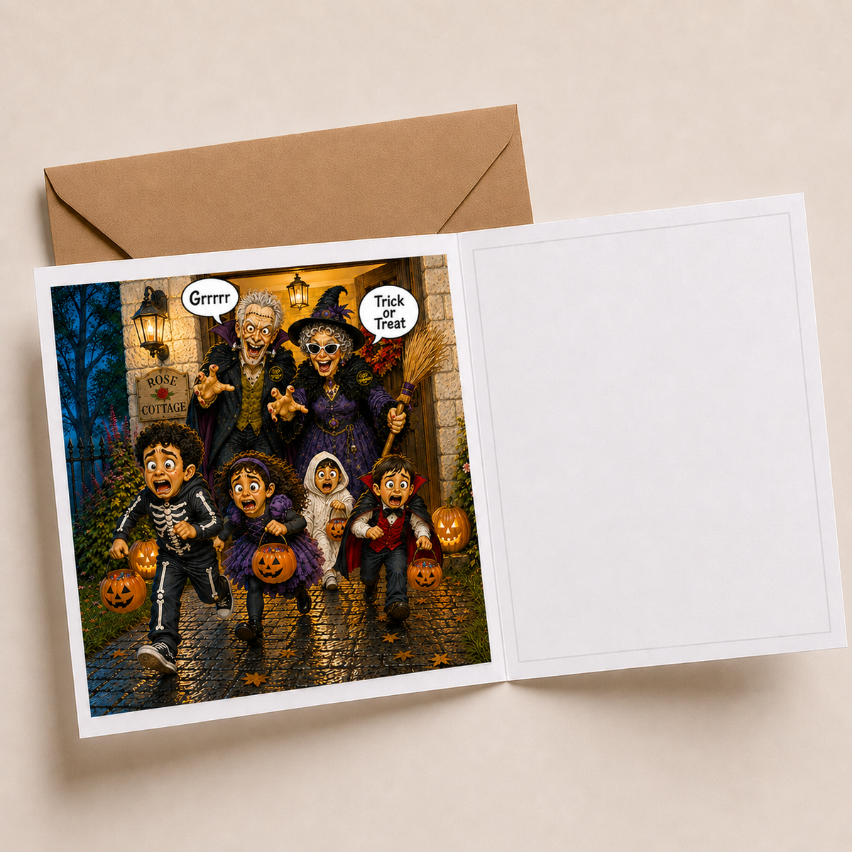 Halloween - "The Old Fogies" Funny Greeting Card