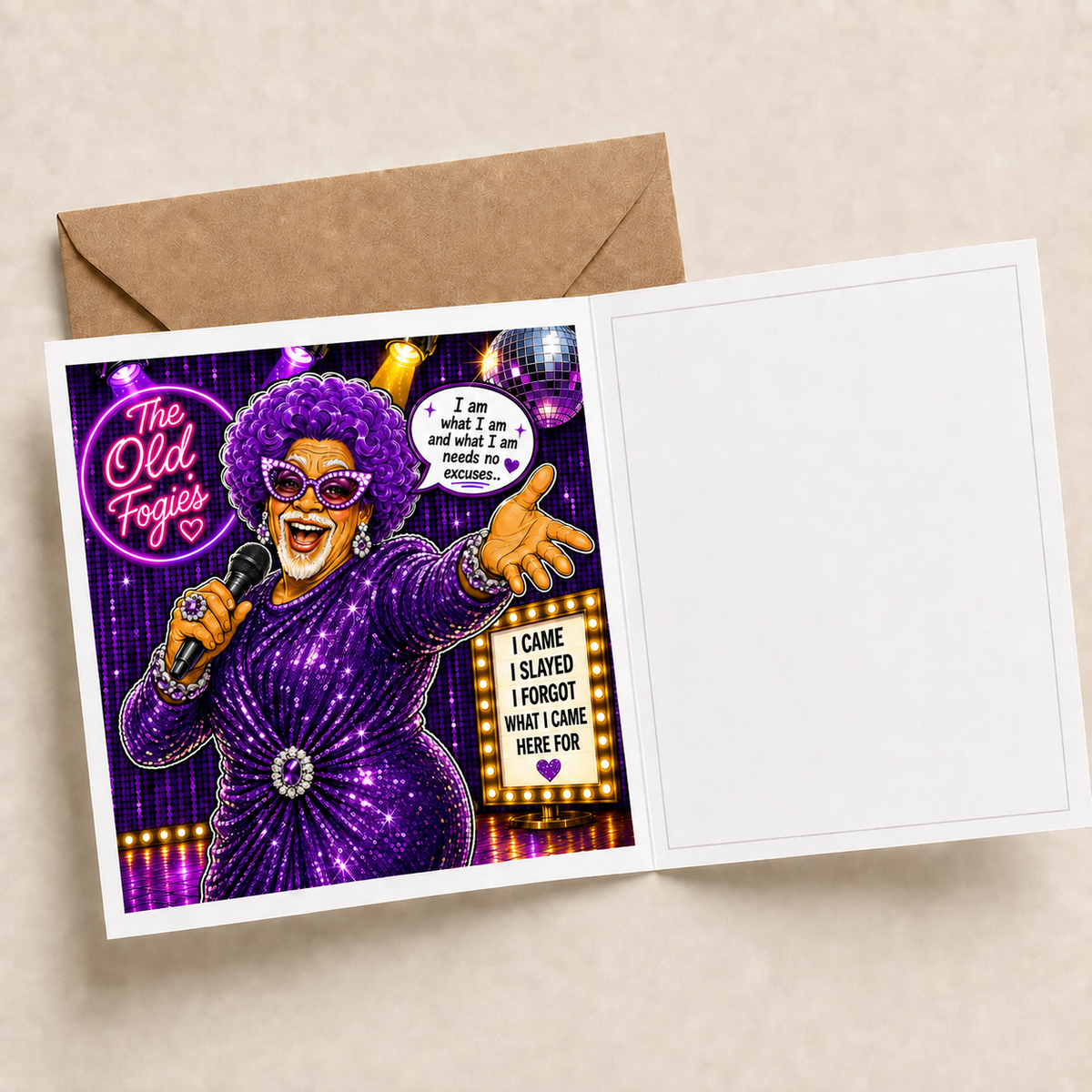 Am-Dram - "The Old Fogies" Funny Greeting Card