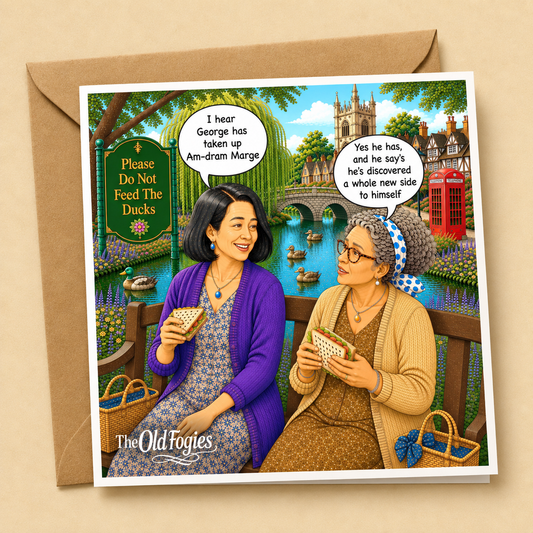 Am-Dram - "The Old Fogies" Funny Greeting Card