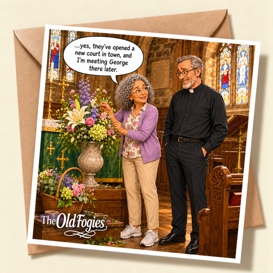 Padel - "The Old Fogies" Funny Greeting Card