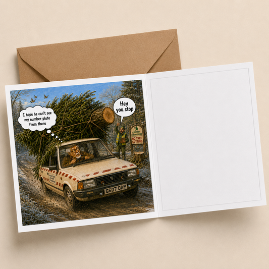 Christmas Tree - "The Old Fogies" Funny Greeting Card