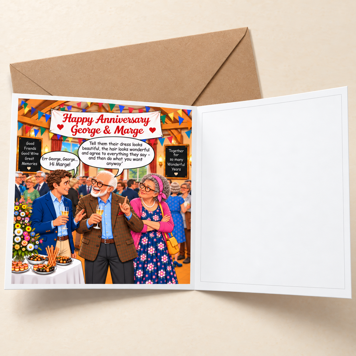 50th Wedding Anniversary - "The Old Fogies" Funny Greeting Card