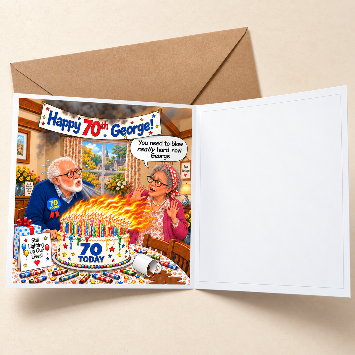 70th Birthday - "The Old Fogies" Funny Greeting Card