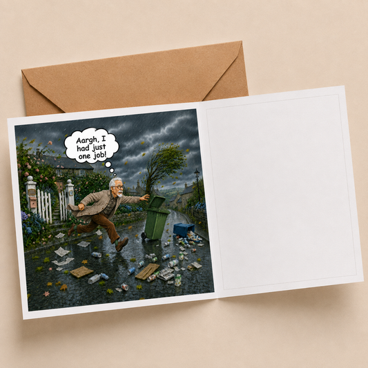 Storm Warning - "The Old Fogies" Funny Greeting Card